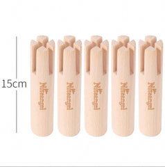 Niteangel Set of Beech Stilts for Elevating & Safely Setting Multi-Chamber Series Maze House