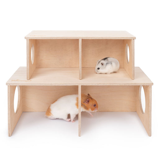 Niteangel Hamster Secret Peep Shed 2-Chamber Hideout & Tunnel Exploring Toys