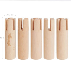 Niteangel Set of Beech Stilts for Elevating & Safely Setting Multi-Chamber Series Maze House