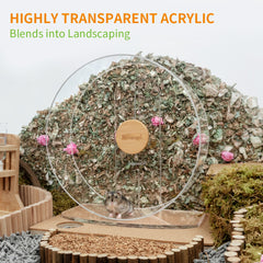 Niteangel Silent Hamster Exercise Wheel: Dual-Bearing Quiet Spinning Acrylic Hamster Running Wheel for Dwarf Hamster Gerbils Mice Degus Or Other Small Animals