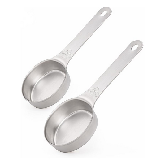 Niteangel Hamster Food Scoop - Stainless Steel Measuring Scoop for Dwarf Syrian Hamsters Gerbils Mice Degus or Other Similar-Sized Small Pets