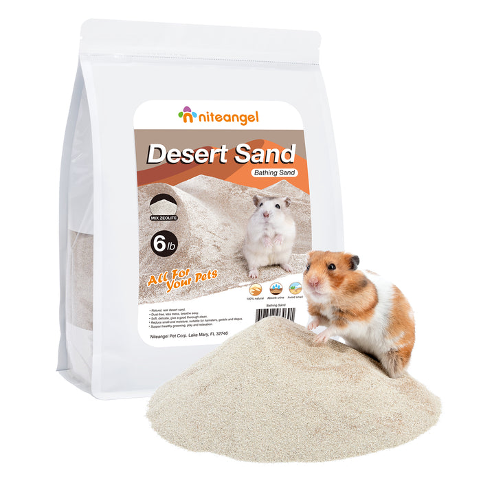 Niteangel Desert Bathing Desert Sand for Hamster Gerbil Mice Degu or Other Small Pets