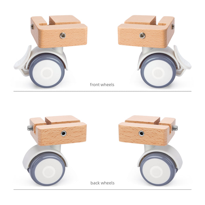 Niteangel Supplement Universal Wheel - Only Fits for Niteangel Vista Series - MDF Aspen Hamster Cage to Move Your Hamster Cage Simply (For Niteangel Vista - Oblique Opening Door)