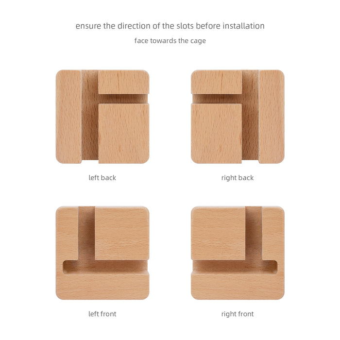 Niteangel Supplement Universal Wheel - Only Fits for Niteangel Vista Series - MDF Aspen Hamster Cage to Move Your Hamster Cage Simply (For Niteangel Vista - Oblique Opening Door)
