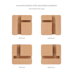 Niteangel Supplement Universal Wheel - Only Fits for Niteangel Vista Series - MDF Aspen Hamster Cage to Move Your Hamster Cage Simply (For Niteangel Vista - Oblique Opening Door)