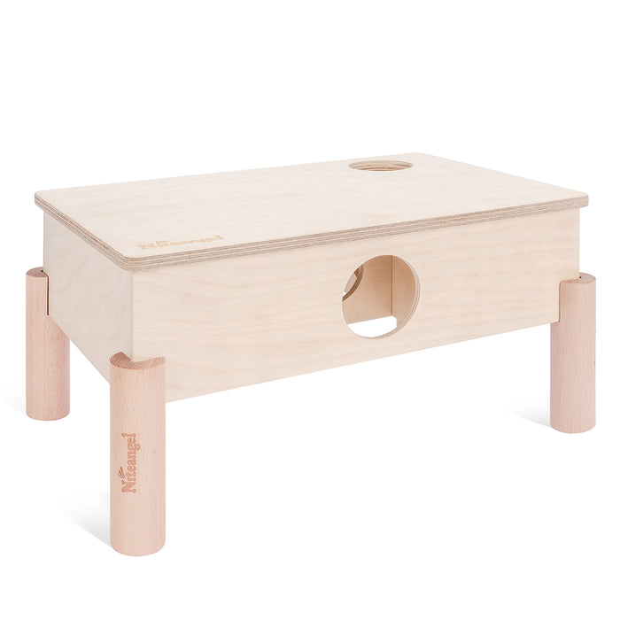 Niteangel Large Wooden Multi-Chamber Hideout for Dwarf and Syrian Hamsters