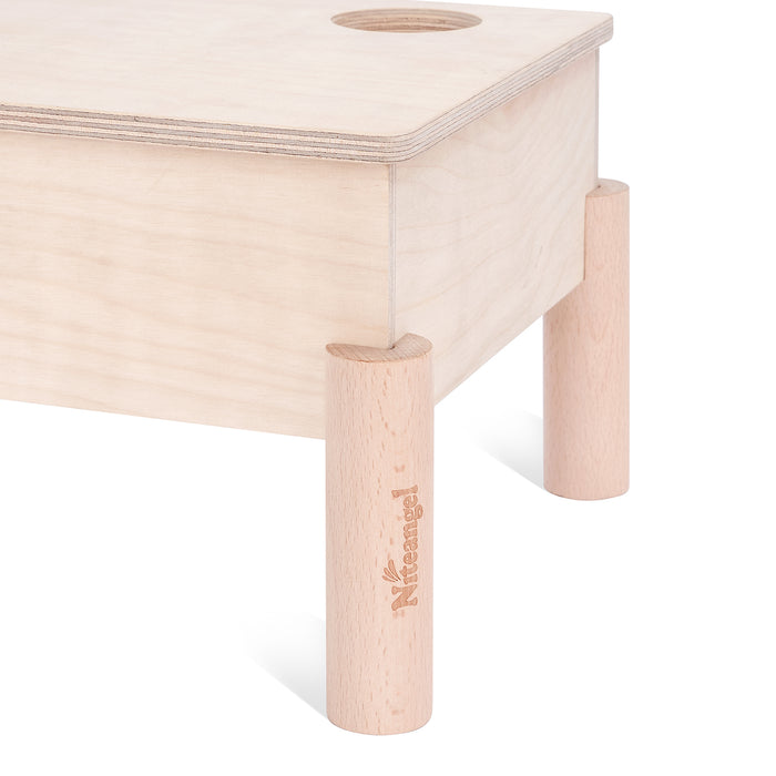 Niteangel Set of Beech Stilts for Elevating & Safely Setting Multi-Chamber Series Maze House