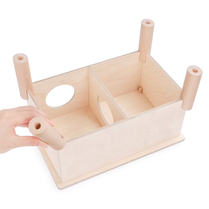 Niteangel Set of Beech Stilts for Elevating & Safely Setting Multi-Chamber Series Maze House