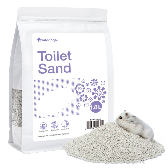 Niteangel Blue Label Hamster Bathing Sand for Syrian Dwarf Hamsters Gerbils Mice Lemming Degus or Other Small-Sized Pets