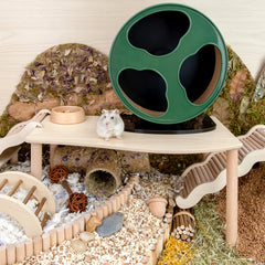 Niteangel Hamster Play Wooden Platform for Dwarf Syrian Hamsters Gerbils Mice Degus or Other Small Pets