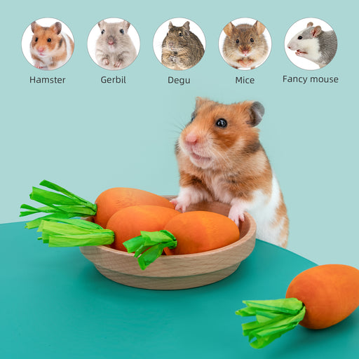 Niteangel Hamster Chew & Decor Toys: - for Syrian Dwarf Hamsters Gerbils Mice Lemming Degu or Other Small-Sized Pets