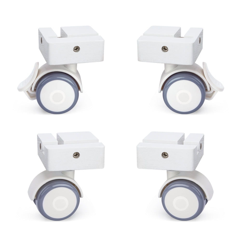 Niteangel Supplement Cage Wheels - Fits for Niteangel Bigger World - MDF Aspen Hamster Cage to Move Your Hamster Cage Simply
