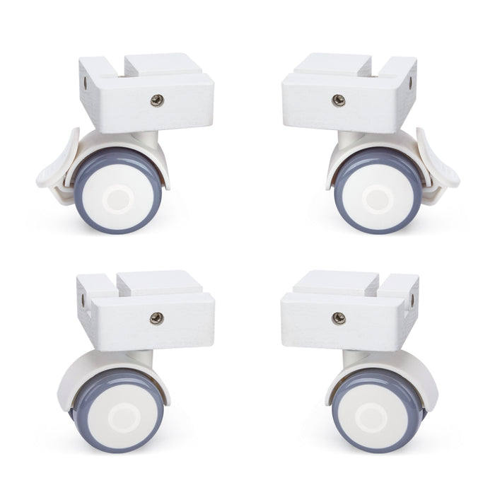Niteangel Supplement Cage Wheels - Fits for Niteangel Bigger World - MDF Aspen Hamster Cage to Move Your Hamster Cage Simply