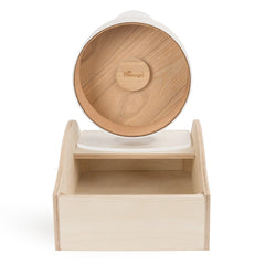 Niteangel Large Wooden Sand Bath with Hideout and Food Bowl for Hamsters