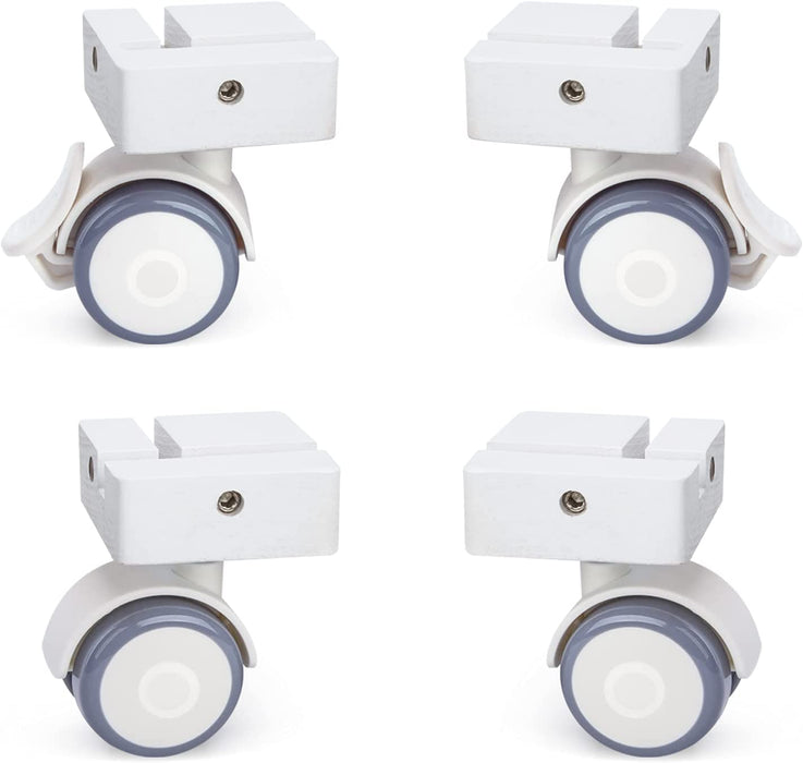 Niteangel Supplement Cage Wheels - Fits for Niteangel Bigger World - MDF Aspen Hamster Cage to Move Your Hamster Cage Simply