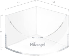 Niteangel Small Animal Sand-Bath Box - Acrylic Critter's Sand Bath Shower Room & Digging Sand Container for Hamsters Mice Lemming Gerbils or Other Small Pets