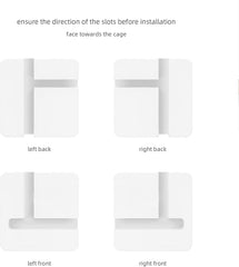 Niteangel Supplement Cage Wheels - Fits for Niteangel Bigger World - MDF Aspen Hamster Cage to Move Your Hamster Cage Simply