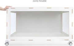 Niteangel Supplement Cage Wheels - Fits for Niteangel Bigger World - MDF Aspen Hamster Cage to Move Your Hamster Cage Simply