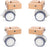 Niteangel Supplement Cage Wheels - Fits for Niteangel Bigger World - MDF Aspen Hamster Cage to Move Your Hamster Cage Simply