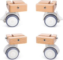 Niteangel Supplement Cage Wheels - Fits for Niteangel Bigger World - MDF Aspen Hamster Cage to Move Your Hamster Cage Simply