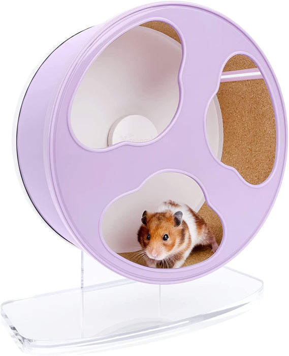 Niteangel Quiet Hamster Exercise Wheel - Clouds Series Hamster Running Wheels for Dwarf Syrian Hamsters Gerbils Mice or Other Small Sized Pets