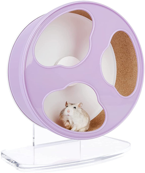 Niteangel Quiet Hamster Exercise Wheel - Clouds Series Hamster Running Wheels for Dwarf Syrian Hamsters Gerbils Mice or Other Small Sized Pets