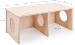 Niteangel Hamster Secret Peep Shed 2-Chamber Hideout & Tunnel Exploring Toys