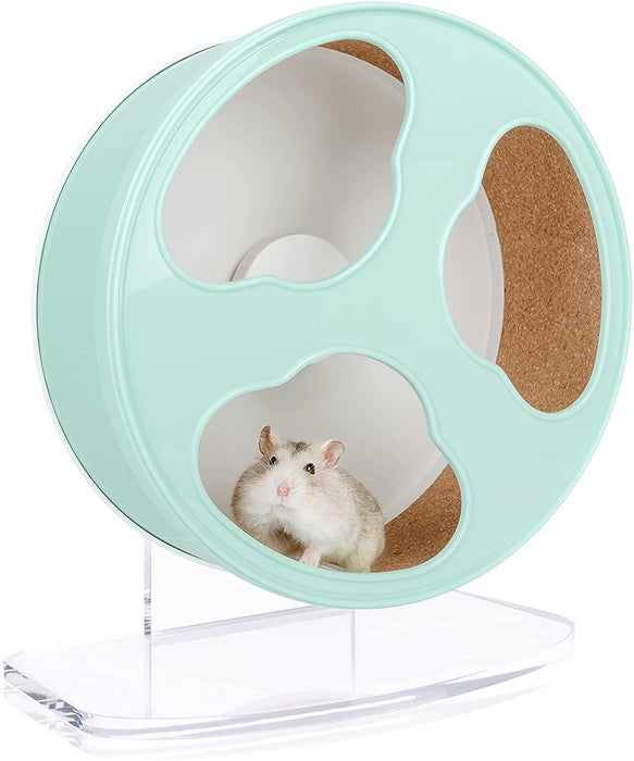 Niteangel Quiet Hamster Exercise Wheel - Clouds Series Hamster Running Wheels for Dwarf Syrian Hamsters Gerbils Mice or Other Small Sized Pets