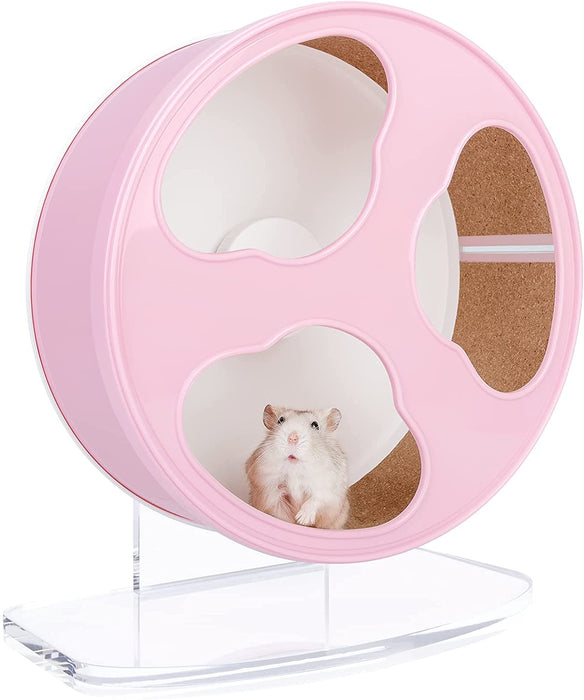 Niteangel Quiet Hamster Exercise Wheel - Clouds Series Hamster Running Wheels for Dwarf Syrian Hamsters Gerbils Mice or Other Small Sized Pets