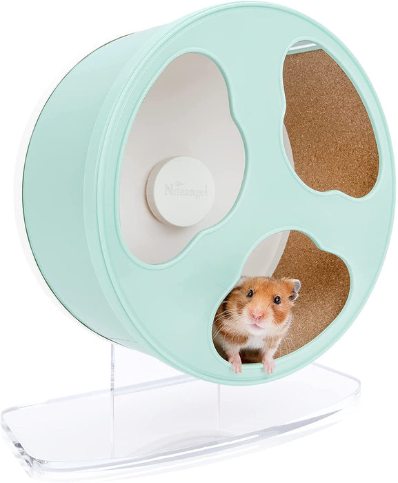 Niteangel Quiet Hamster Exercise Wheel - Clouds Series Hamster Running Wheels for Dwarf Syrian Hamsters Gerbils Mice or Other Small Sized Pets