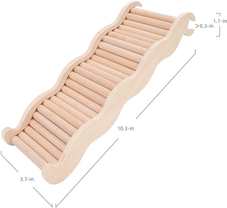 Niteangel Hamster Climbing Toy Wooden Ladder Bridge for Hamsters Gerbils Mice and Small Animals