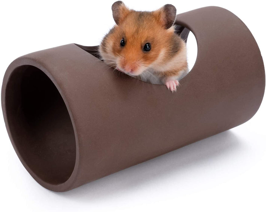 Niteangel Ceramic Hamster Tunnel & Tubes Hideout: for Dwarf Robo Syrian Hamsters Mice Rats or Other Small Animals