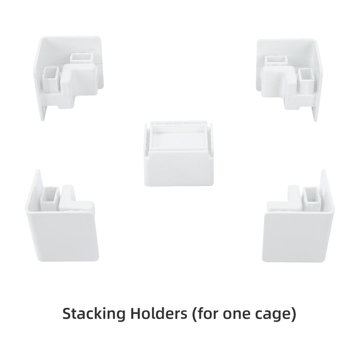 Niteangel Stacker Series Hamster Cage: - Stackable & Large Glass Terrarium (ca. 558 Sq In) for Hamster or other Small-sized Pets