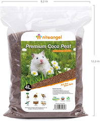 Niteangel Coco Chips/Peat Dry Digging & Burrowing Base for Rodent Pets