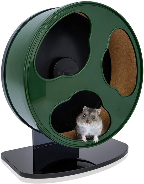 Niteangel Quiet Hamster Exercise Wheel - Clouds Series Hamster Running Wheels for Dwarf Syrian Hamsters Gerbils Mice or Other Small Sized Pets