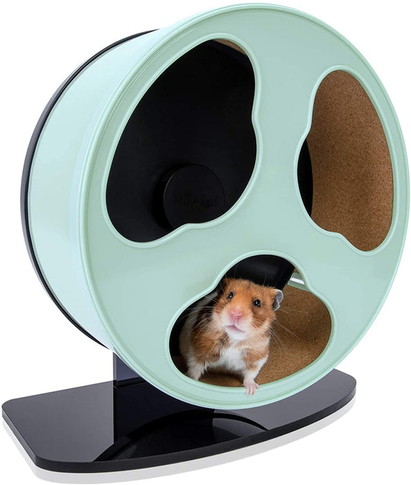 Niteangel Quiet Hamster Exercise Wheel - Clouds Series Hamster Running Wheels for Dwarf Syrian Hamsters Gerbils Mice or Other Small Sized Pets