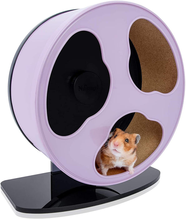 Niteangel Quiet Hamster Exercise Wheel - Clouds Series Hamster Running Wheels for Dwarf Syrian Hamsters Gerbils Mice or Other Small Sized Pets