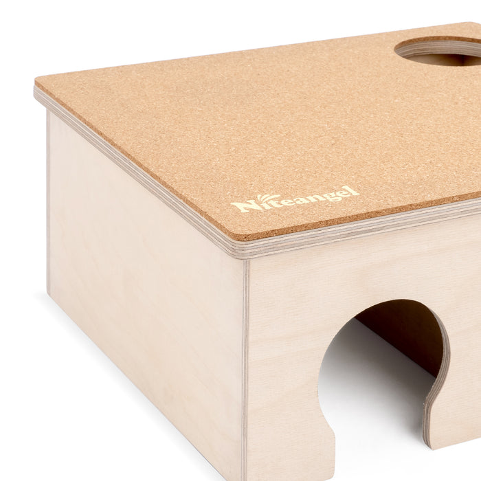 Niteangel Hamster Chamber's Protective Cork Mat: Fit for Removable Lid of Hamster 2-Chamber or Rectangular 3-Chamber Maze House only