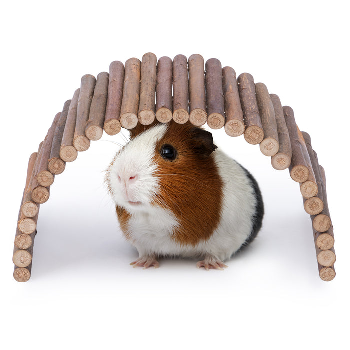 Niteangel Wooden Ladder Bridge, Hamster Mouse Rat Rodents Toy, Small Animal Chew Toy