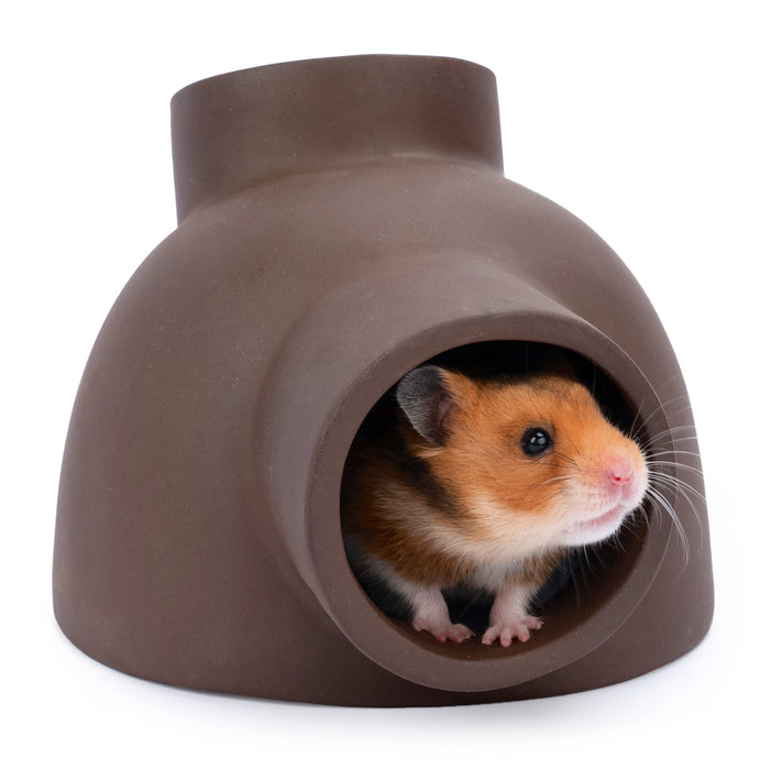 Niteangel Ceramic Hamster Tunnel & Tubes Hideout: for Dwarf Robo Syrian Hamsters Mice Rats or Other Small Animals