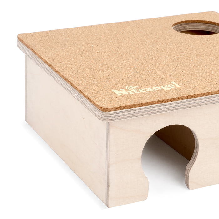 Niteangel Hamster Chamber's Protective Cork Mat: Fit for Removable Lid of Hamster 2-Chamber or Rectangular 3-Chamber Maze House only