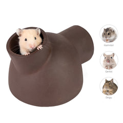 Niteangel Ceramic Hamster Tunnel & Tubes Hideout: for Dwarf Robo Syrian Hamsters Mice Rats or Other Small Animals