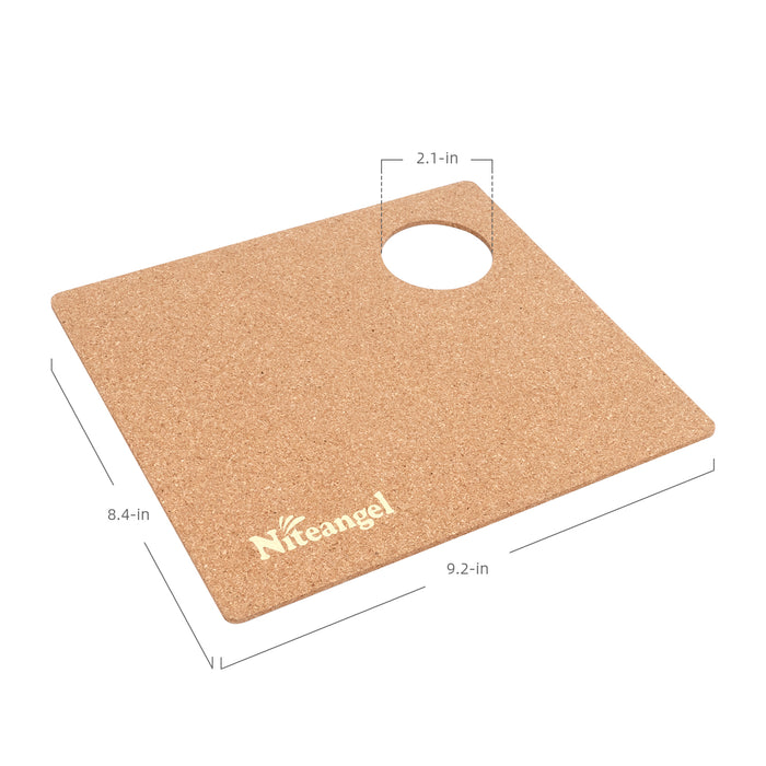 Niteangel Hamster Chamber's Protective Cork Mat: Fit for Removable Lid of Hamster 2-Chamber or Rectangular 3-Chamber Maze House only