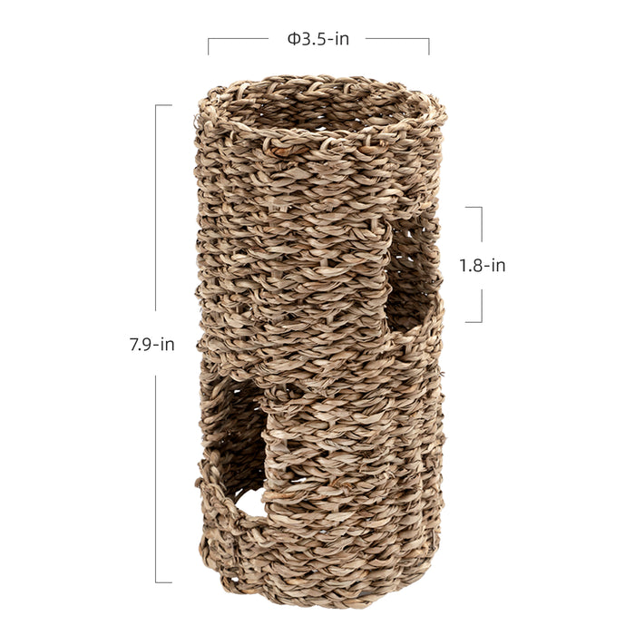 Natural Paper Tube with Dried Herbs and Flowers for Hamsters