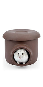 Niteangel Ceramic Hamster Tunnel & Tubes Hideout: for Dwarf Robo Syrian Hamsters Mice Rats or Other Small Animals