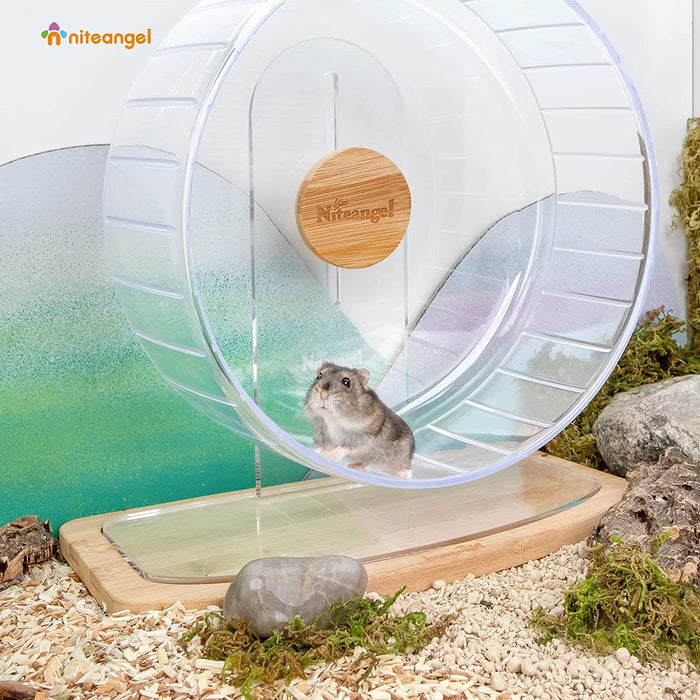 Niteangel Anti-Slide Hamster Wheel Platform - Fits Super-Silent Hamster Wheel | Acrylic Wheel | Wooden Wheel | Cloud Series Hamster Wheel