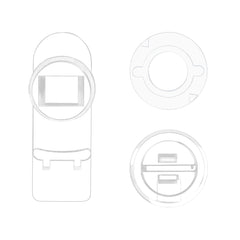 Niteangel Stacker Hamster Cage Accessories - Stacker Cage Wheels or Stacking Holders or Replacement Glass Board for Hamster Gerbil Mice Degu Or Other Small-Sized Pet (Door Lockers Set)