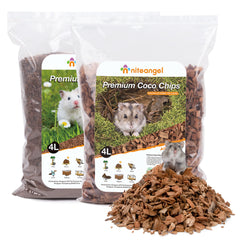 Niteangel Coco Chips/Peat Dry Digging & Burrowing Base for Rodent Pets