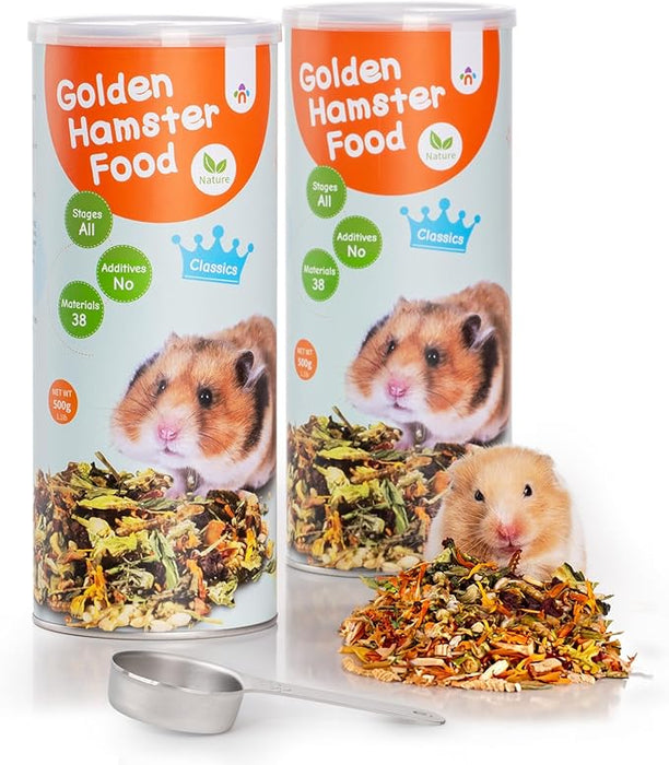 Niteangel Hamster Food Treats Toy Small Animal Natural Food for Syrian Golden Hamsters or Other Small Sized Pets