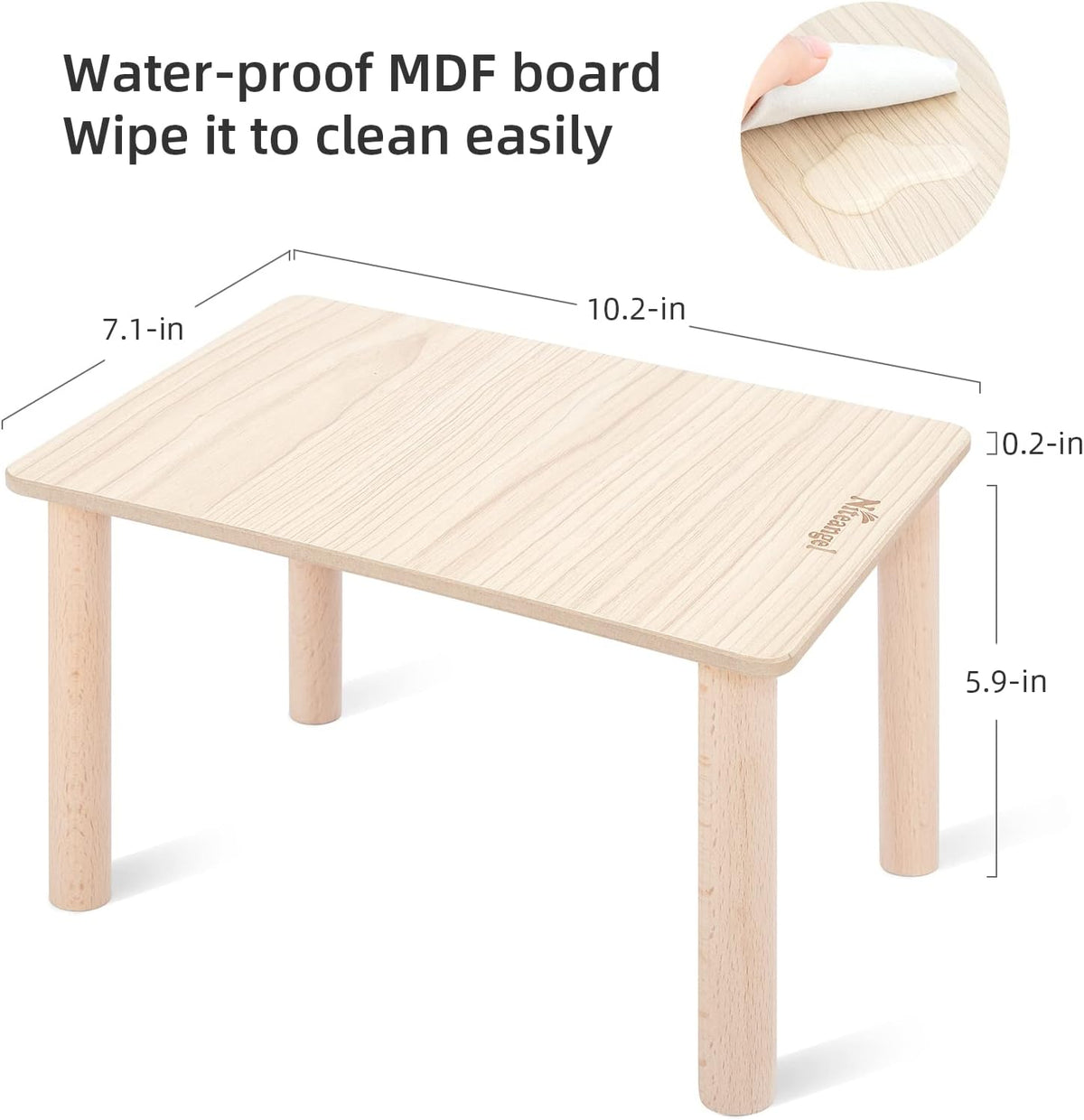 Niteangel Hamster Play Wooden Platform for Dwarf Syrian Hamsters Gerbils Mice Degus or Other Small Pets